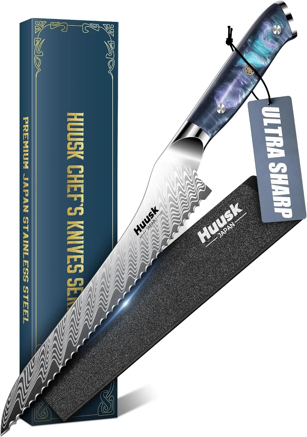 Serrated Bread Knife 8", Sourdough Bread Knife, Gift for Bakers