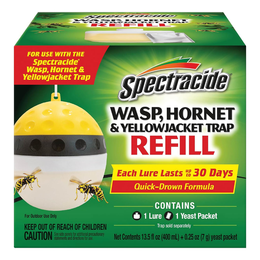 Wasp, Hornet & Yellowjacket Trap Refill, 1 Count | Quick-Drown Formula, Lure Refill Lasts Up To 30 Days, Fast Acting
