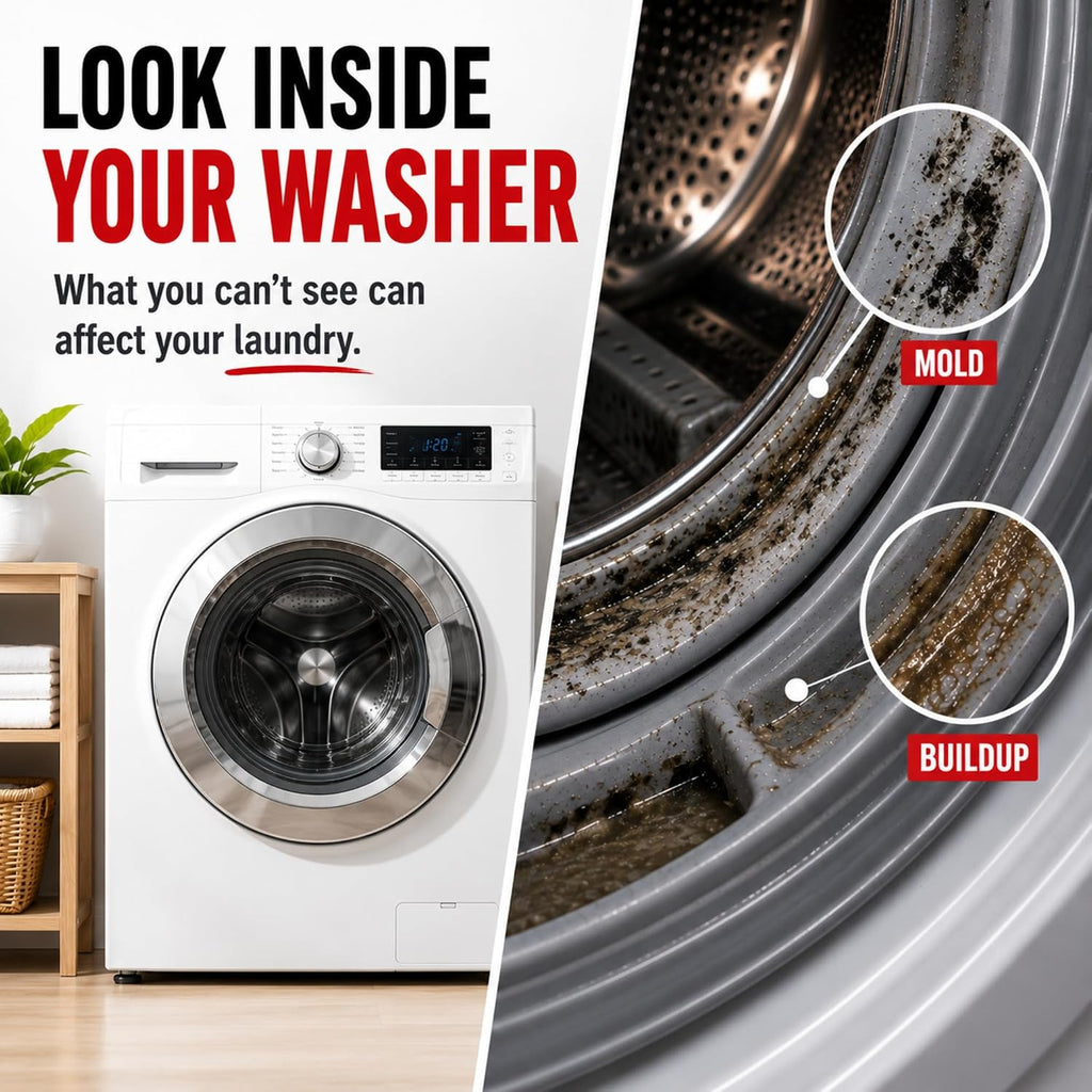 Washing Machine Cleaner Tablets - Penetrating Deep Clean Washer Cleaner Tablets For Front Loader And Top Load HE