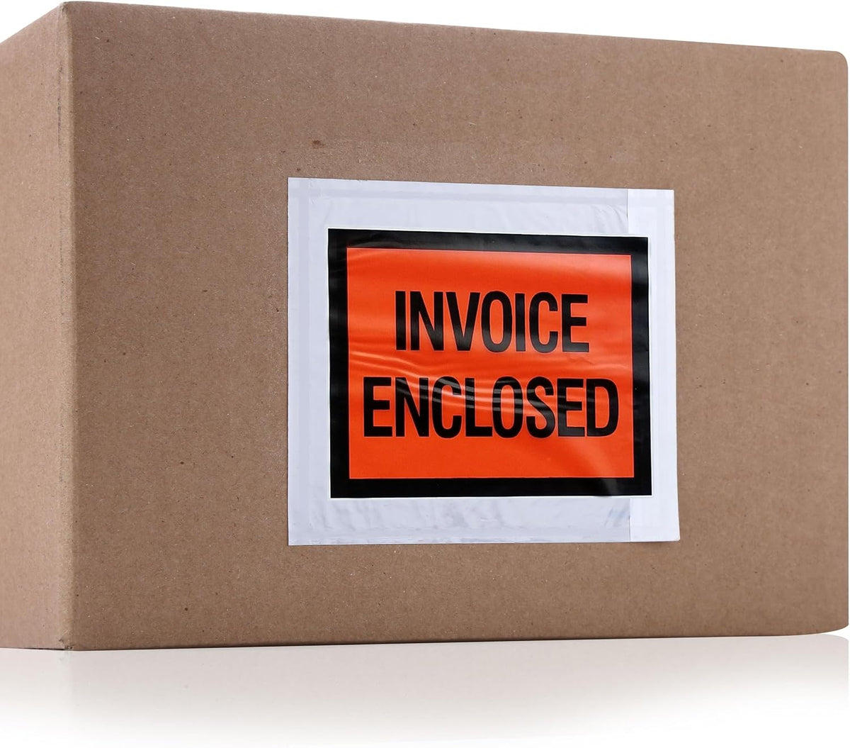 4 ½ x 5 ½” Clear Adhesive Backloading (Full Face) Invoice Enclosed Envelopes, Label Envelopes/Pouches/Shipping Label