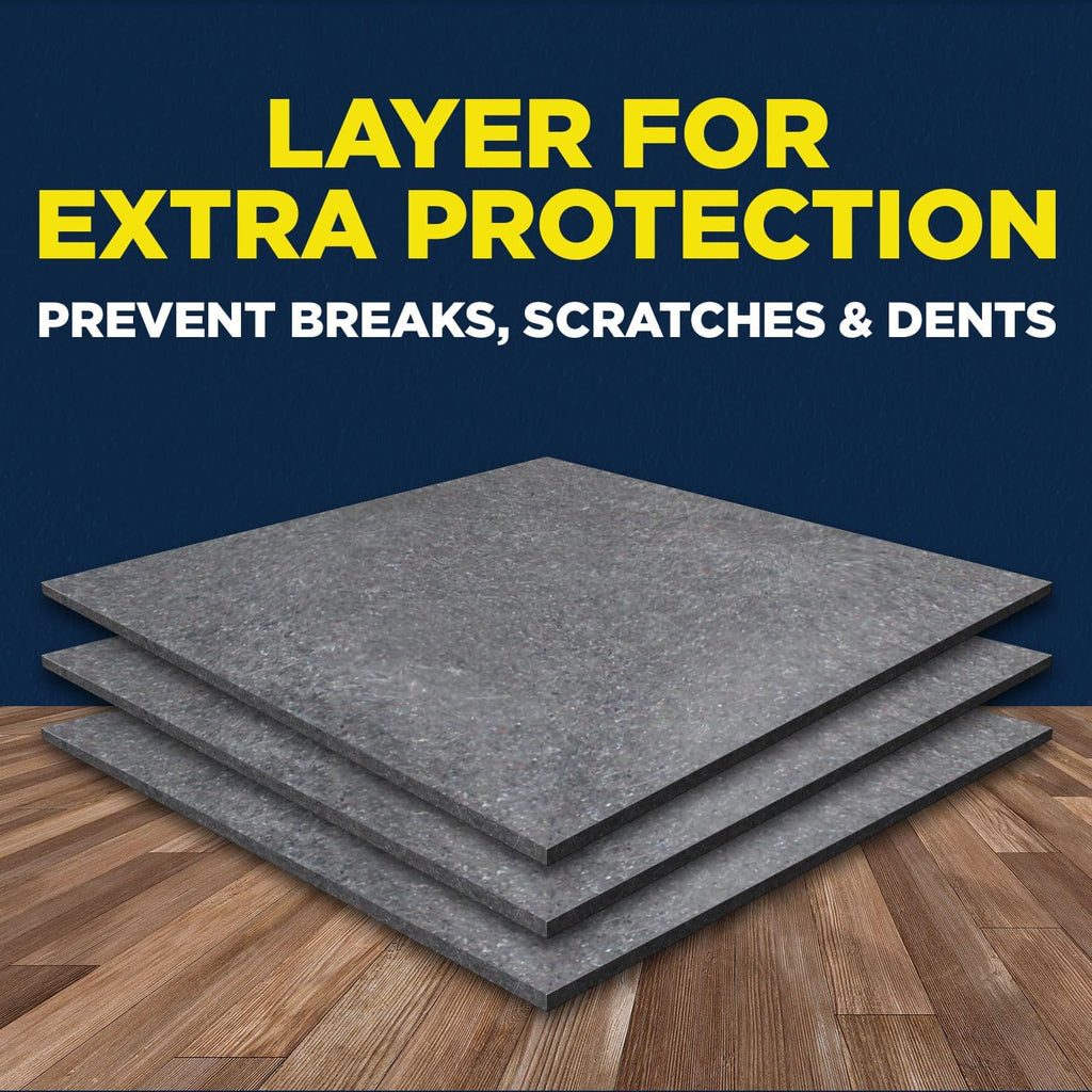 Padded XL Moving Blankets, 12 Pack, Heavy Duty, Eco-Friendly Pads for Packing & Furniture Protection
