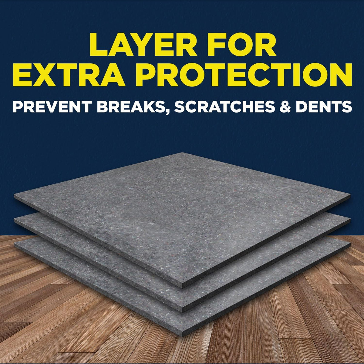 Padded XL Moving Blankets, 12 Pack, Heavy Duty, Eco-Friendly Pads for Packing & Furniture Protection