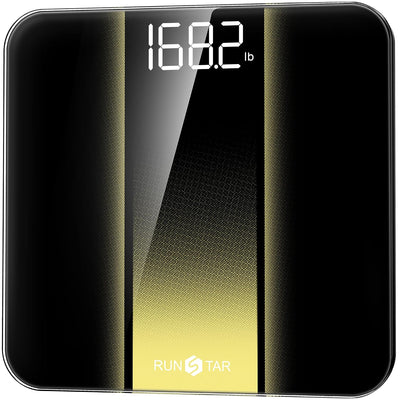 Digital Bathroom Scale for Body Weight with High Precision, Clear LED Backlight Display, Accurate Scale with Tempered