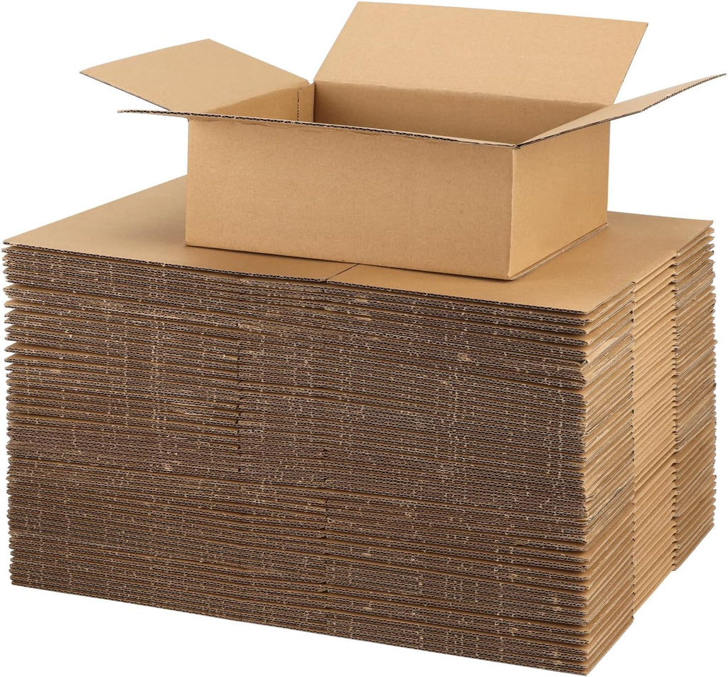 40 Packs 8x6x3 Shipping Boxes, Brown Mailing Boxes