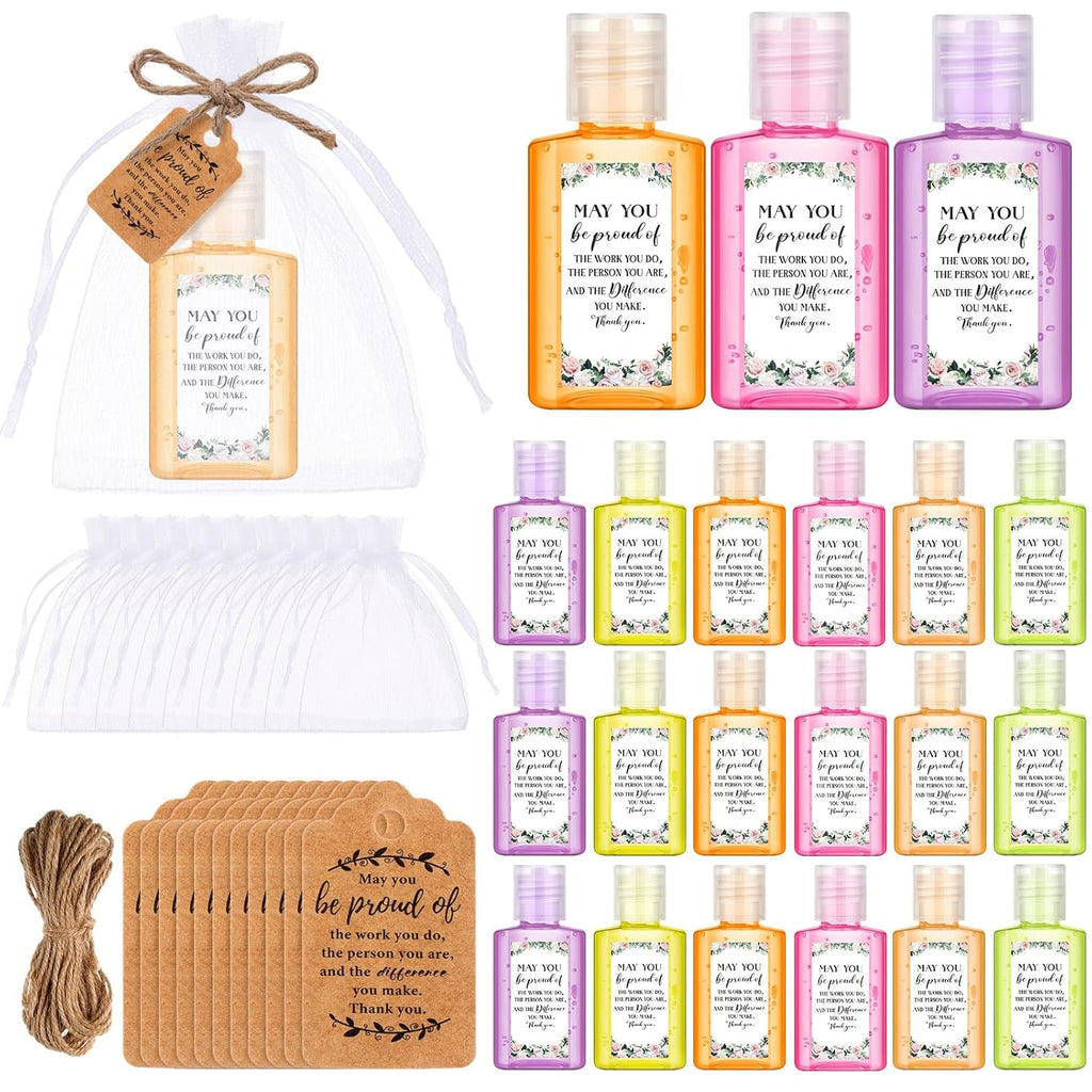 72 Pcs Thank You Mini Hand Sanitizer Gel Bulk Travel Size