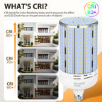 2 Pack 200W Corn LED Light Bulb Fanless,29,500LM 5000K Daylight(2000 Watt Equivalent) E26/E39 Large Mogul Base LED