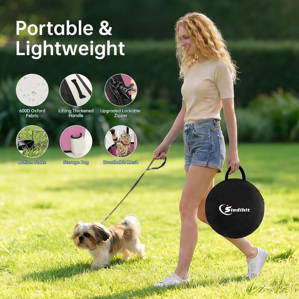 Dog Playpen,Cat Pet Puppy Pen,Portable Playpens for Dogs Indoor Outdoor Travel Camping Use,Foldable Dog Kennel Tent