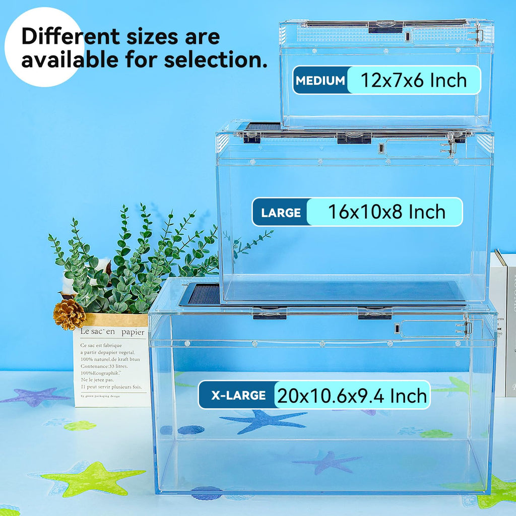 12x7x6 Turtle Tank Kit with Heating Lamp & Filter