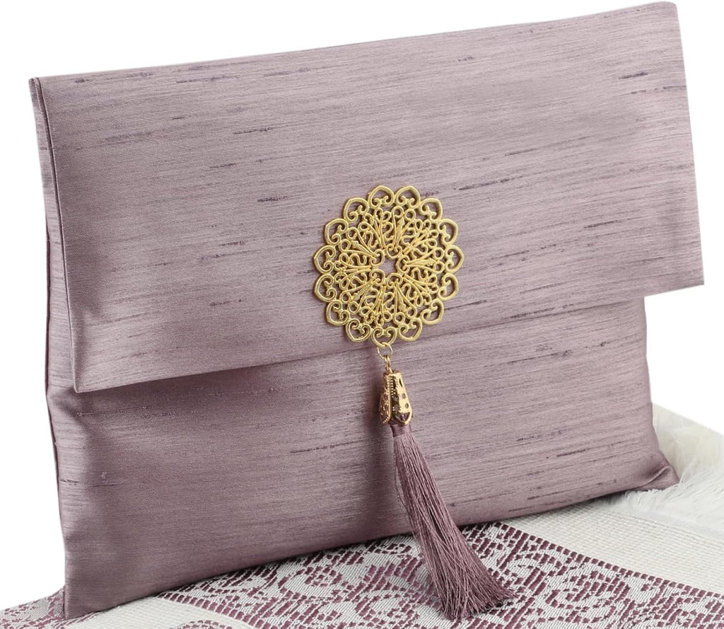 Muslim Prayer Rug with Tasbih and Portable Bag, Muslim Gift for Women Men, Mubarak Islamic Box, Soft Mat Islam Gifts