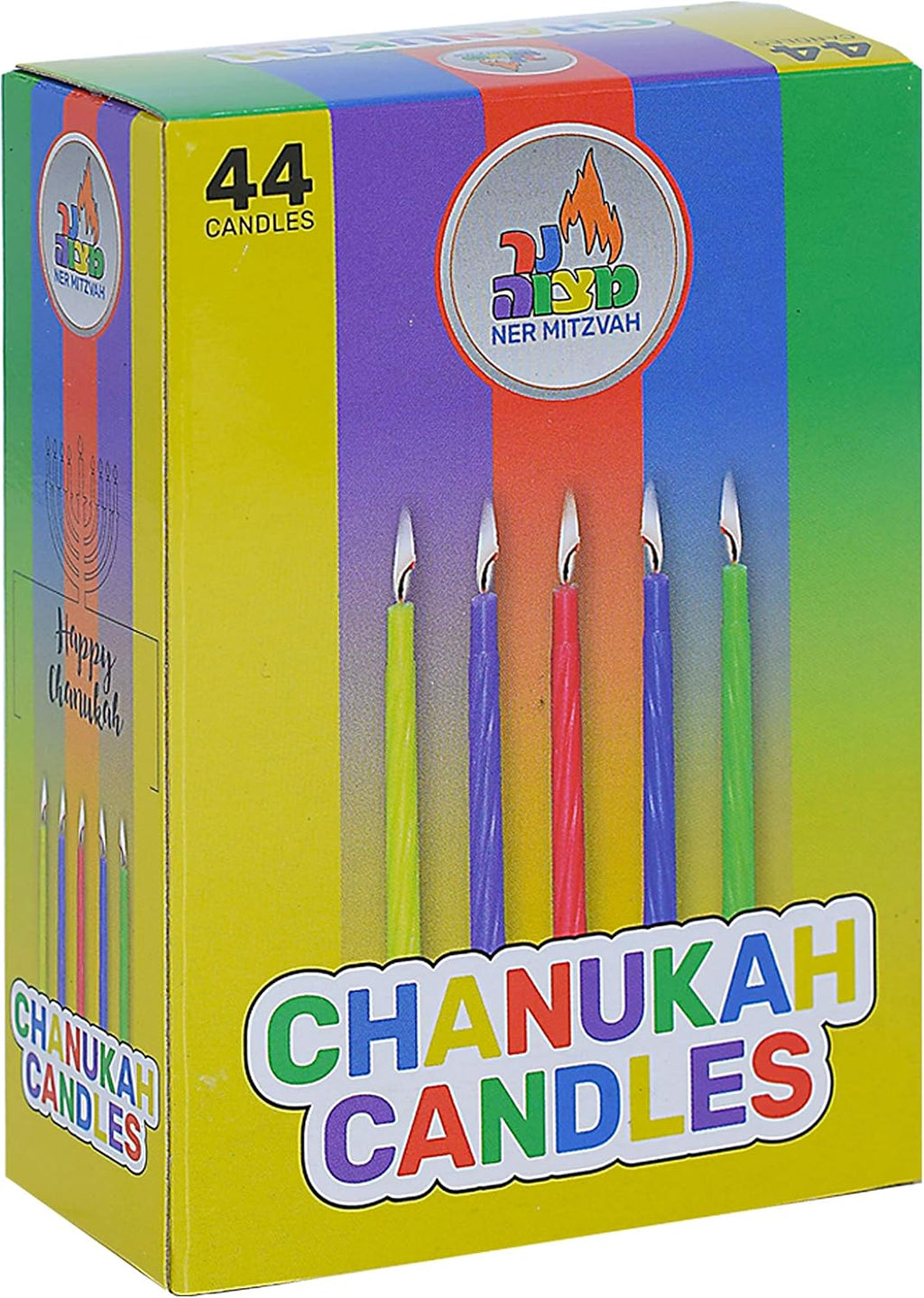 Hanukkah Menorah Complete Set - Menorahs for Chanukah - Includes Menorah, Hanukkah Candles, Dreidels, Play Coins