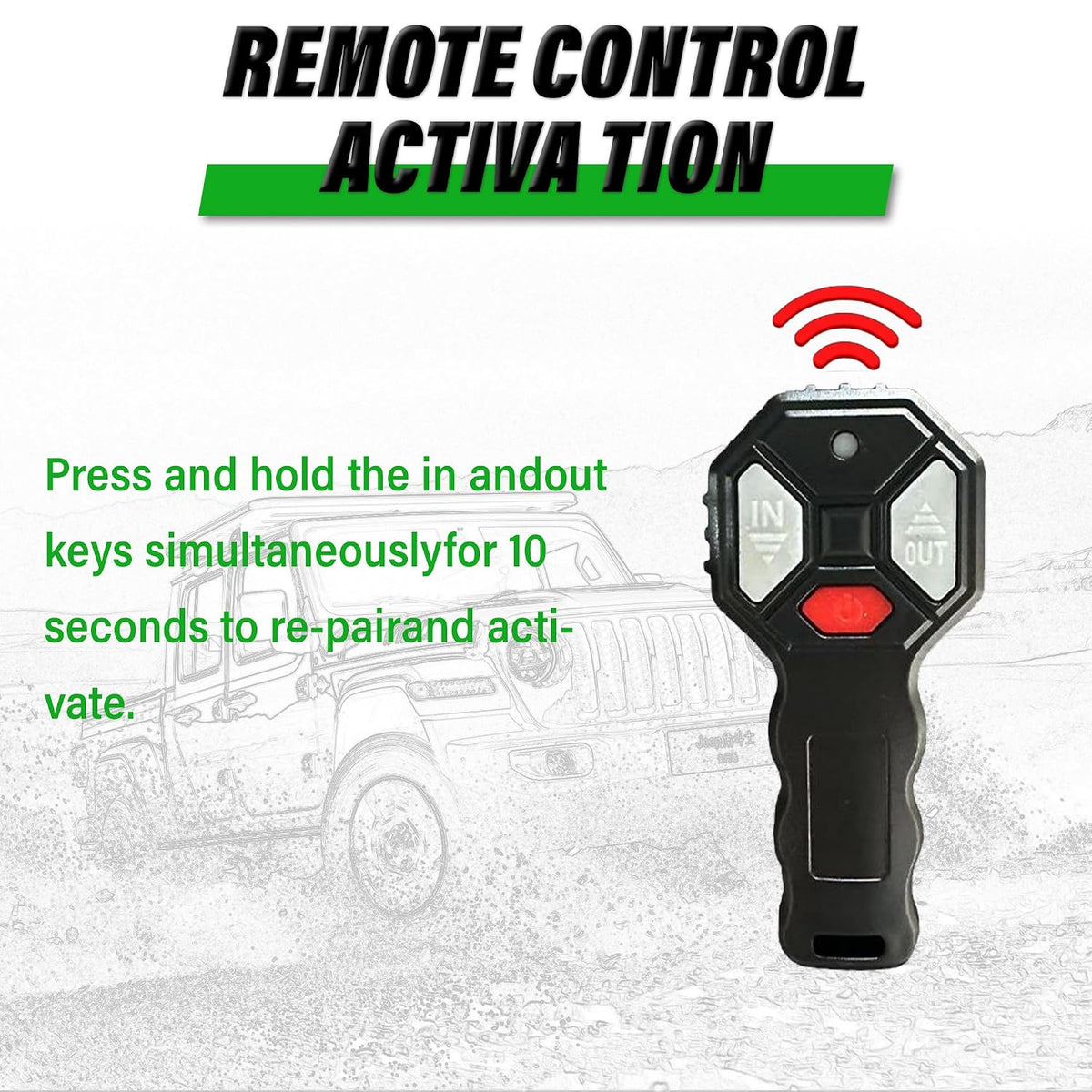 3500 lb ATV Winch, 12V DC Electric Winch with Wireless Remote and Wired Switch, 7/32"x 30FT Synthetic Winch Rope with