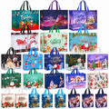 24 Pack Christmas Gift Bags Assorted Sizes Bulk with Handles