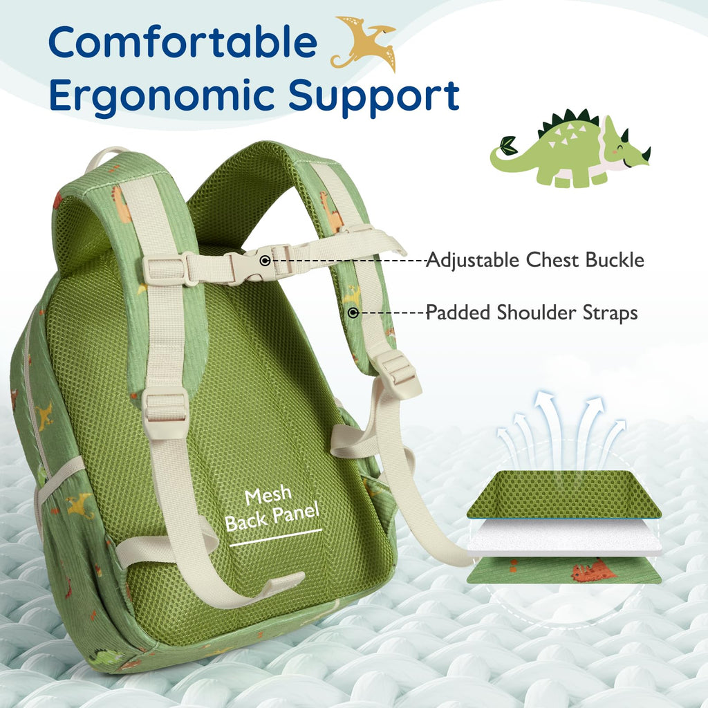 Corduroy Toddler Backpack Kindergarten Bookbag with Lunch Box