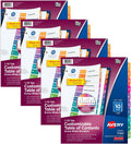 Extra-Wide Dividers for 3 Ring Binders, 10 Tabs per Set, Customizable Table of Contents, Multicolor Tabs, Works Great