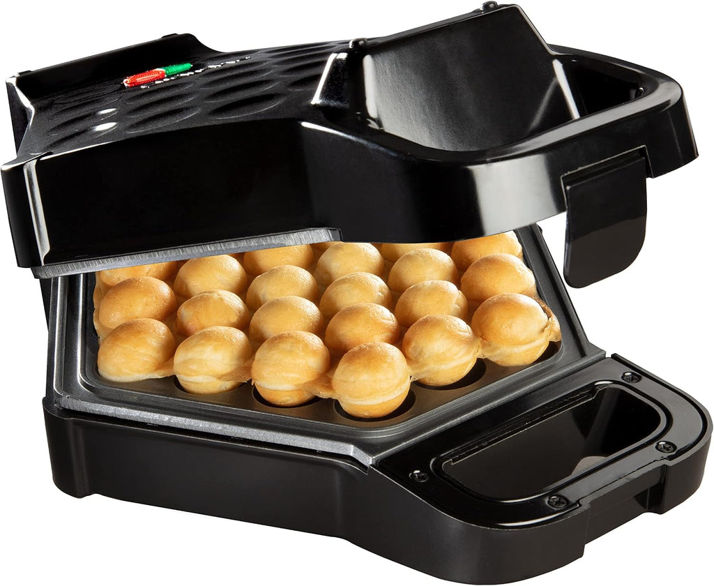 Bubble Waffle Maker- Electric Non-Stick Hong Kong Egg Waffler Iron Griddle | Ready Indicator Light, Done in under 5