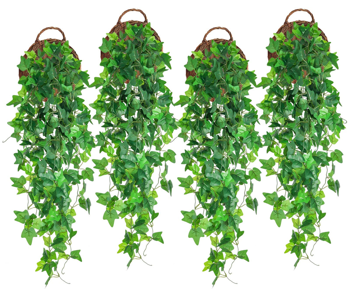 Fake Vines Artificial Hanging Ivy Vines Plants for Room Decor 4Pcs