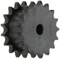 Browning DS40A17 Type "A" Double Plate Roller Chain Sprocket, Steel, Hardened Teeth, 5/8" Stocked Bore, 2 Strand, 17 Teeth