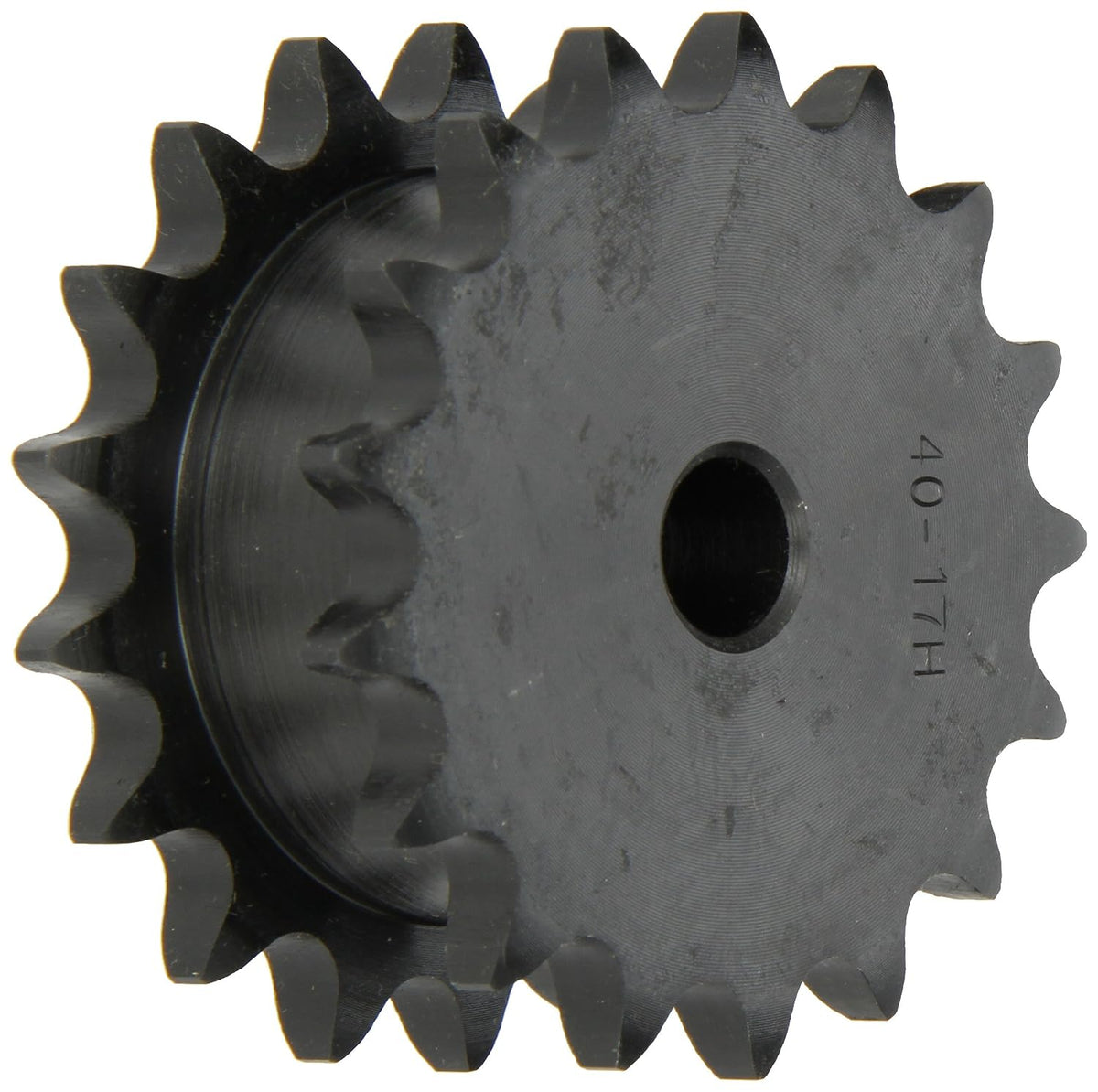 Browning DS40A17 Type "A" Double Plate Roller Chain Sprocket, Steel, Hardened Teeth, 5/8" Stocked Bore, 2 Strand, 17 Teeth