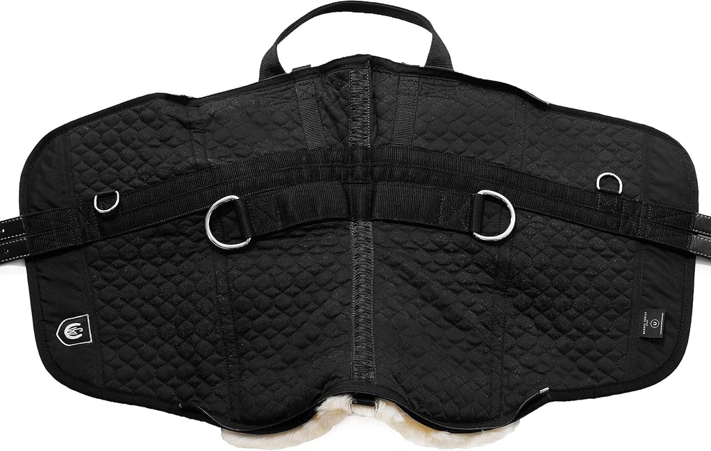Werner Horse Bareback Pad IBERICA Plus treeless Saddle in Spanish Style, Made of Real Sheepskin