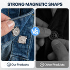 30 Sets Silver Magnetic Snaps Buttons 14mm for Purses Bags Clothes