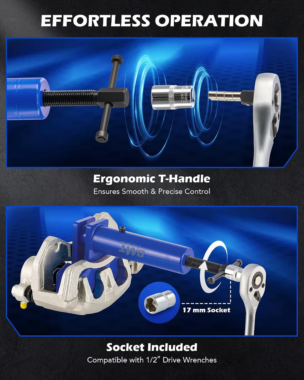 OMT Brake Caliper Piston Compressor Tool for Multi Piston Pad Spreader