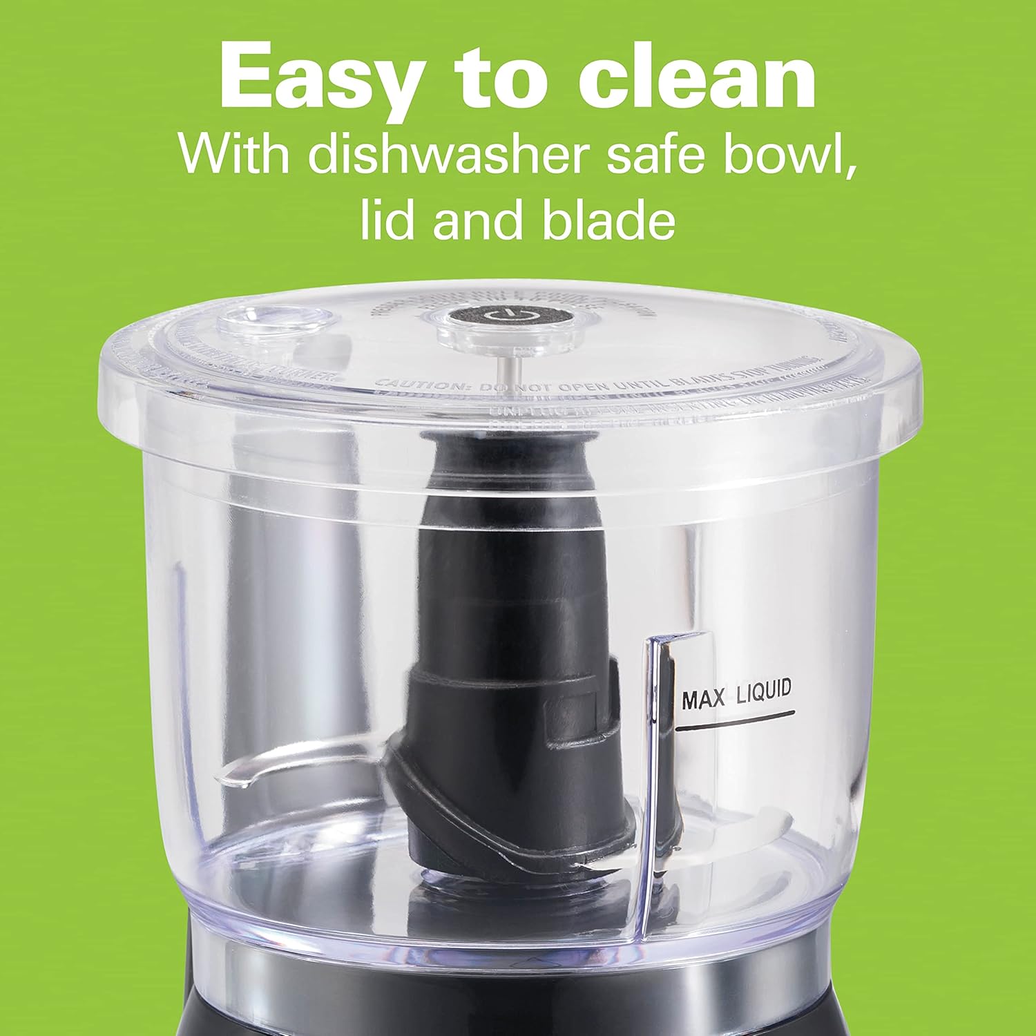 3 Cup Electric Vegetable Chopper & Mini Food Processor | Simple Stack & Press Design | 350 Watts & Stainless Steel