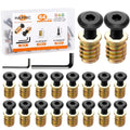 32 Sets Threaded Inserts for Wood Furniture Screws