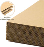 25 Pack 12x16 Corrugated Cardboard Sheet 2mm Thick Inserts