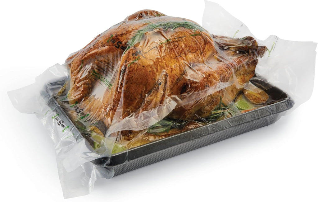 Custom Fit Vacuum Sealer Rolls, Airtight Food Storage and Sous Vide Rolls, BPA-Free, 11 x 16' (Pack of 3)