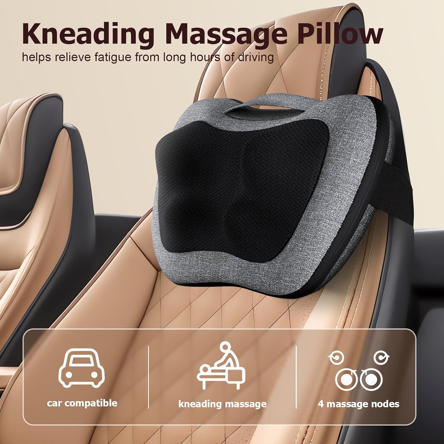 Fathers Day Dad Gifts, Shiatsu Back Massager with Heat – Deep Tissue Massage for Neck, Shoulder, Back Pain Relief