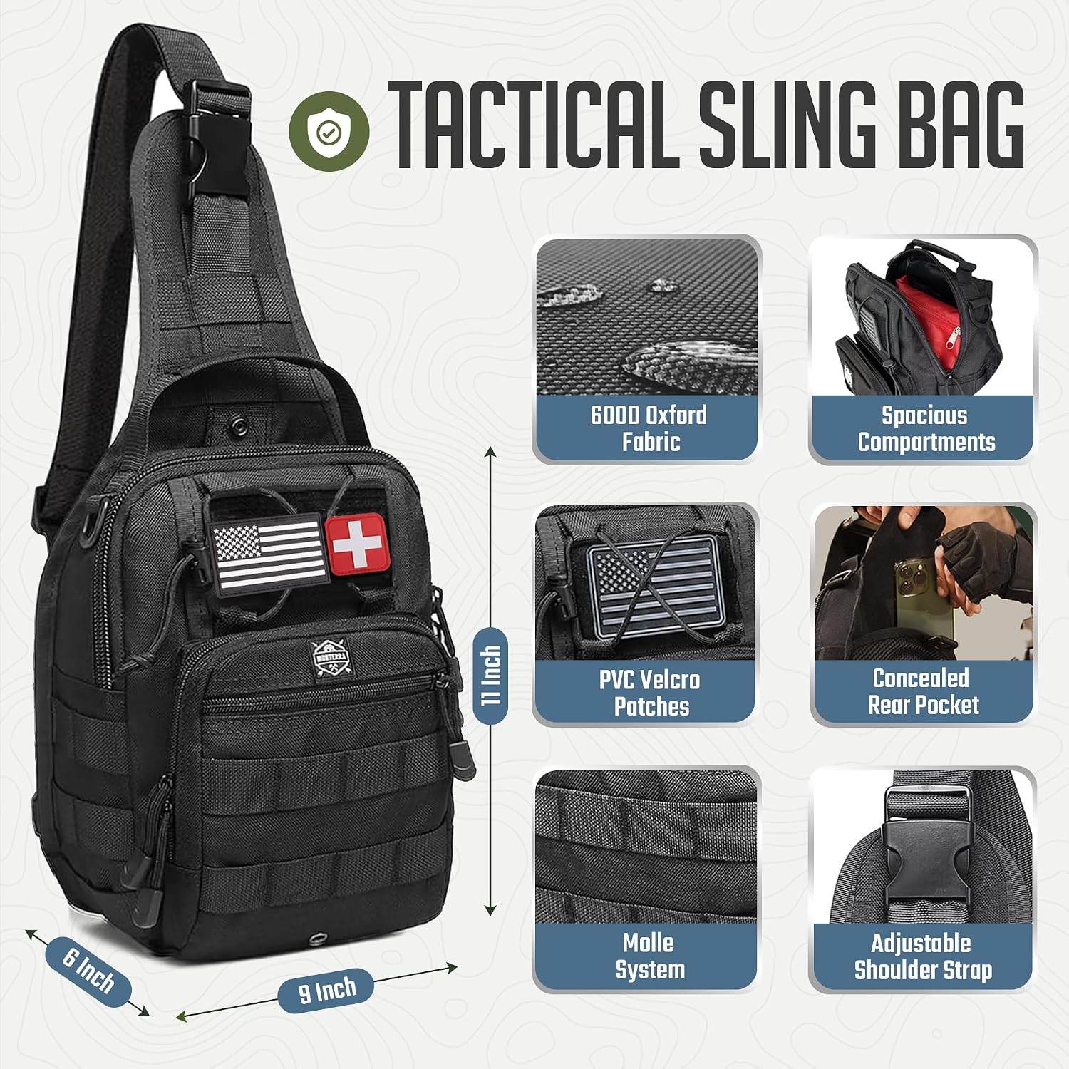 Survival Kit, 250 Pcs, Emergency Gear and Supplies, First Aid, Bug Out Go Bag, EDC, Molle System Backpack, Hiking