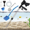 Aquarium Gravel Cleaner 15~30In with 6Ft Water Hose Fish Tank Water Changer Sand Vacuum with Skimmer Net and Long