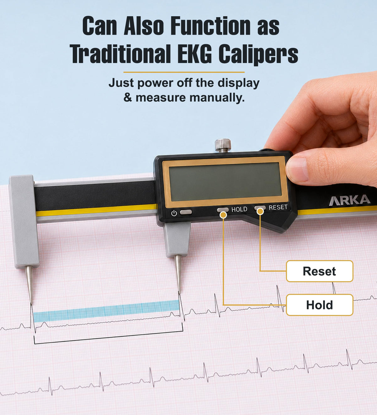 ARKA Digital EKG Calipers Electrocardiograph Measuring Tool