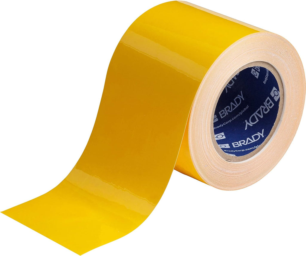 ToughStripe Floor Marking Tape - Yellow, Non-Abrasive Floor Tape - 2" Width, 100' Length for Concrete, Harsh