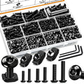 260PCS M3 M4 M5 T-Nuts Screws Assortment Kit 10.9 Grade Alloy Steel Metric Hex Button Head Cap Screws for