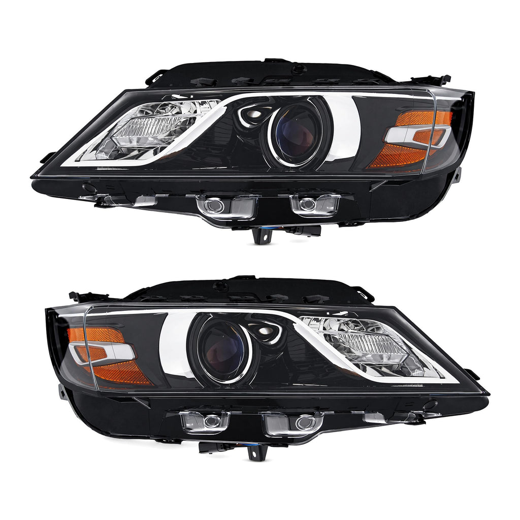 Pair Halogen Headlights Assembly Fit for 2015-2020 Chevy Impala LT LS