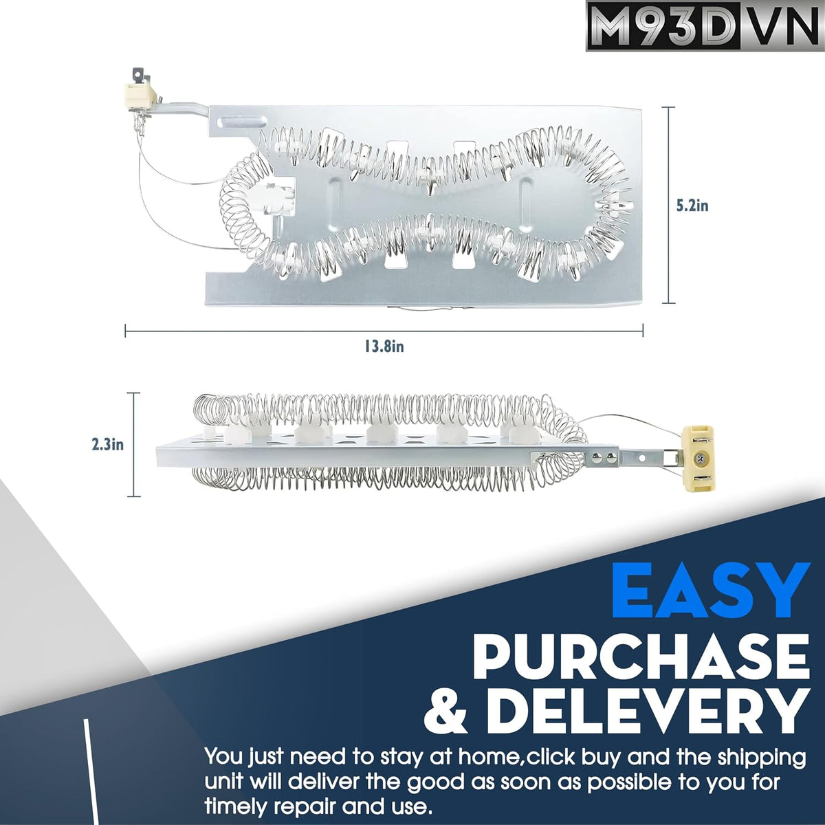 NED5800HW0 NED5800HW1 NED7300WW0 Dryer Heating Element for Amana