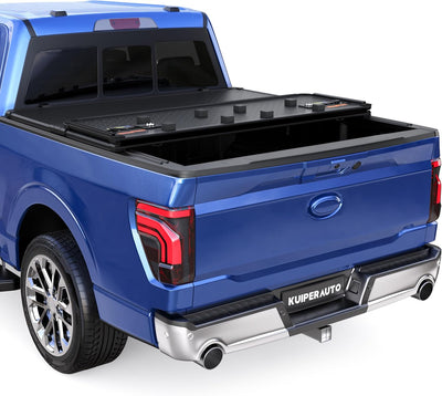 KUIPERAUTO 6.8FT Hard Tri Bed Cover Compatible for Ford F250/350 1999-2024