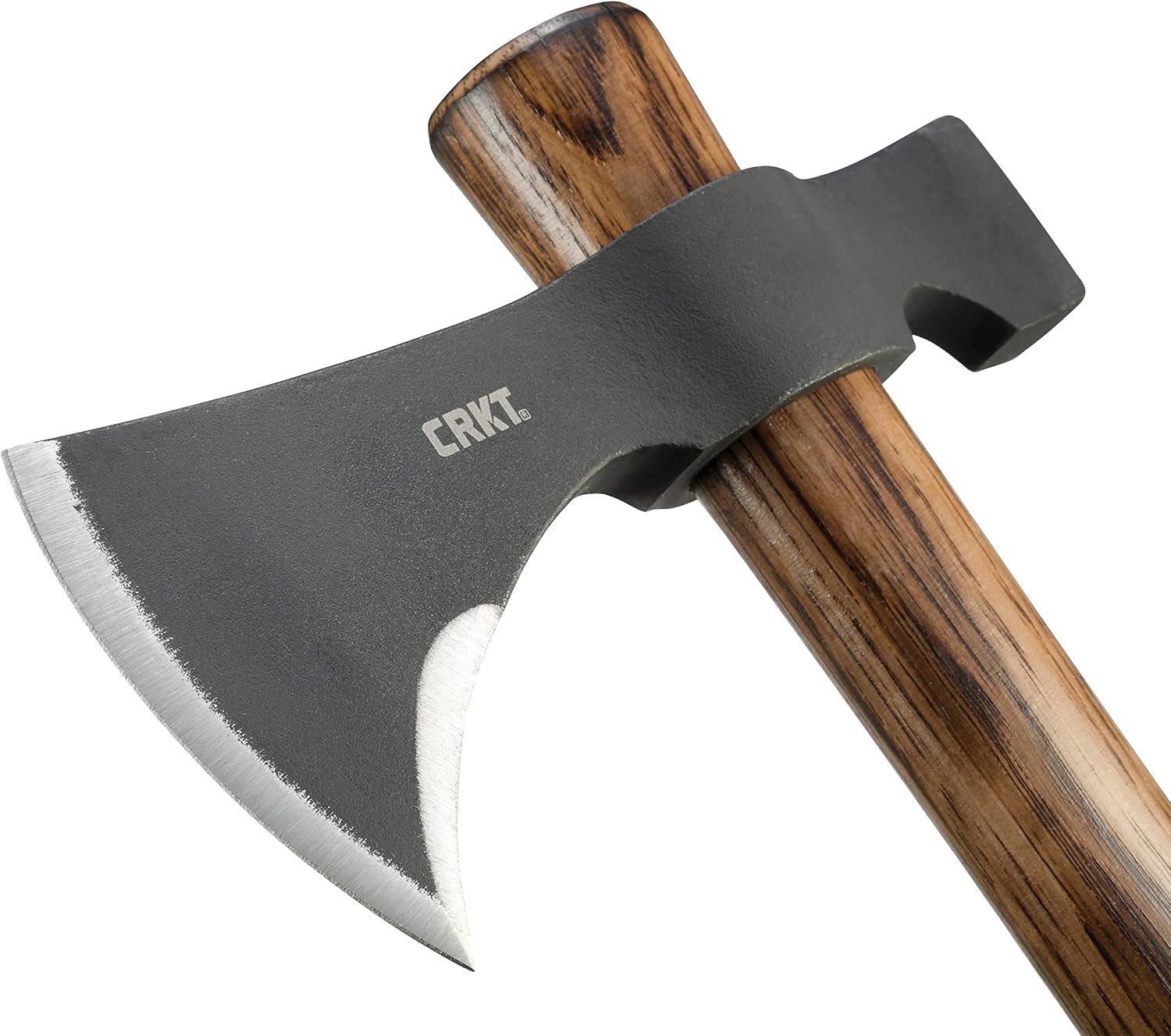 Black Woods Chogan T-Hawk Outdoor Survival Tomahawk: 1055 Carbon Steel Plain Edge Blade, Tennessee Hickory Handle