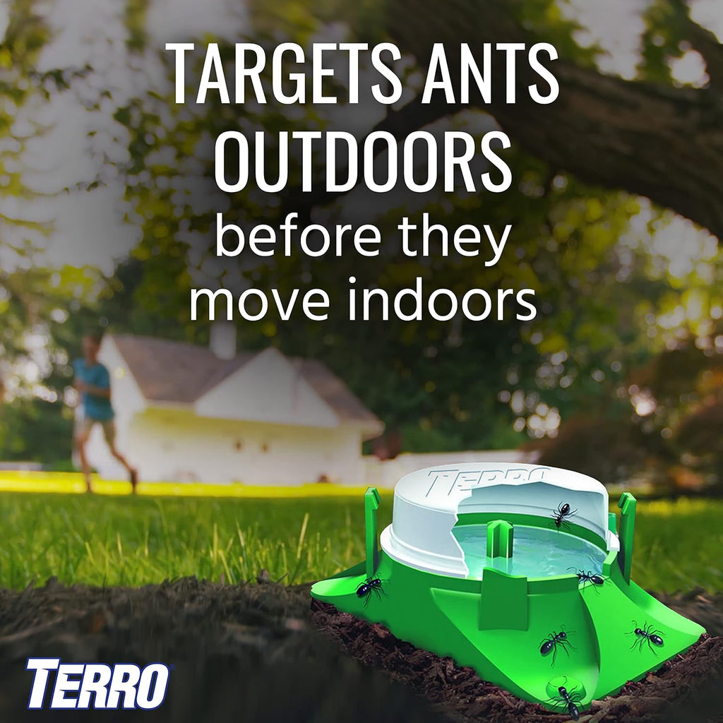 Outdoor Liquid Ant Bait Stations, 12-Pack | Ready-to-Use Ant Killer Traps, Kills Common Household Ants Including