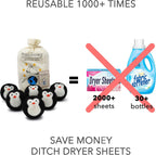Wool Dryer Balls, Organic Reusable Fabric Softener Alternative for Laundry, Handmade, Fair Trade, Hypoallergenic