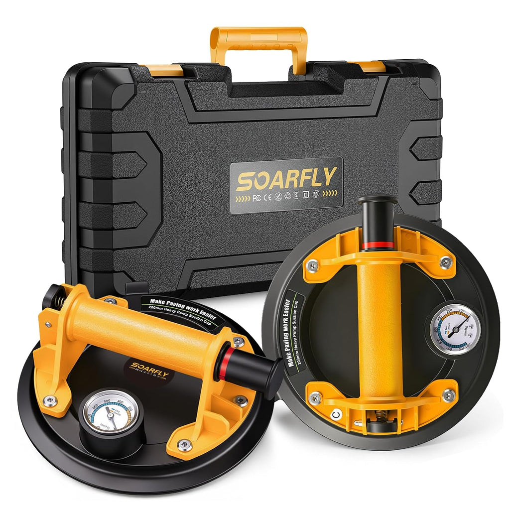 SOARFLY Suction Cups for Large Glass, 550 LBS Tile Suction Cup Tool