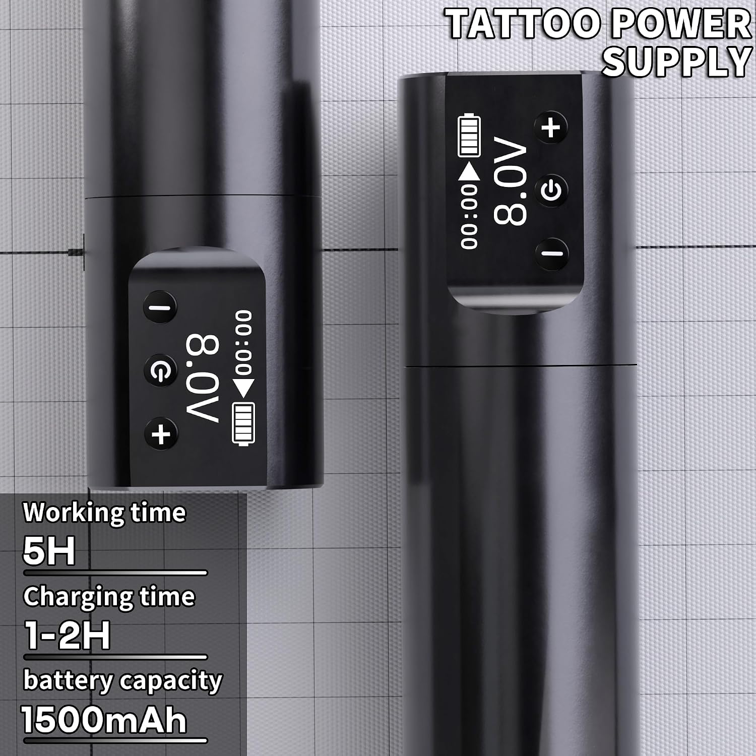 Tattoo Gun Kit, Wireless Tattoo Pen with 2 Battery