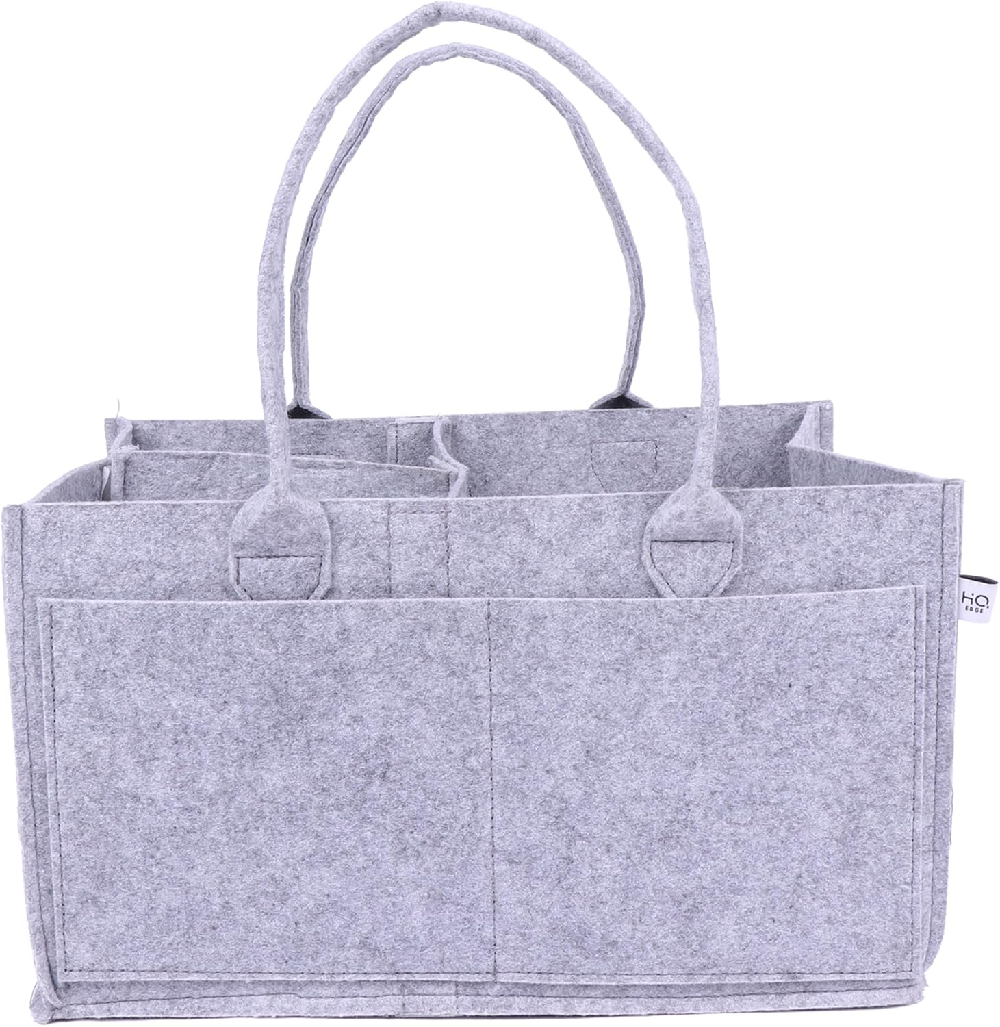 Felt Diaper Caddy Organizer, Baby Storage Bag, Nursery Organizer for Diapers and Wipes, Portable Felt Caddy, 33.5 x