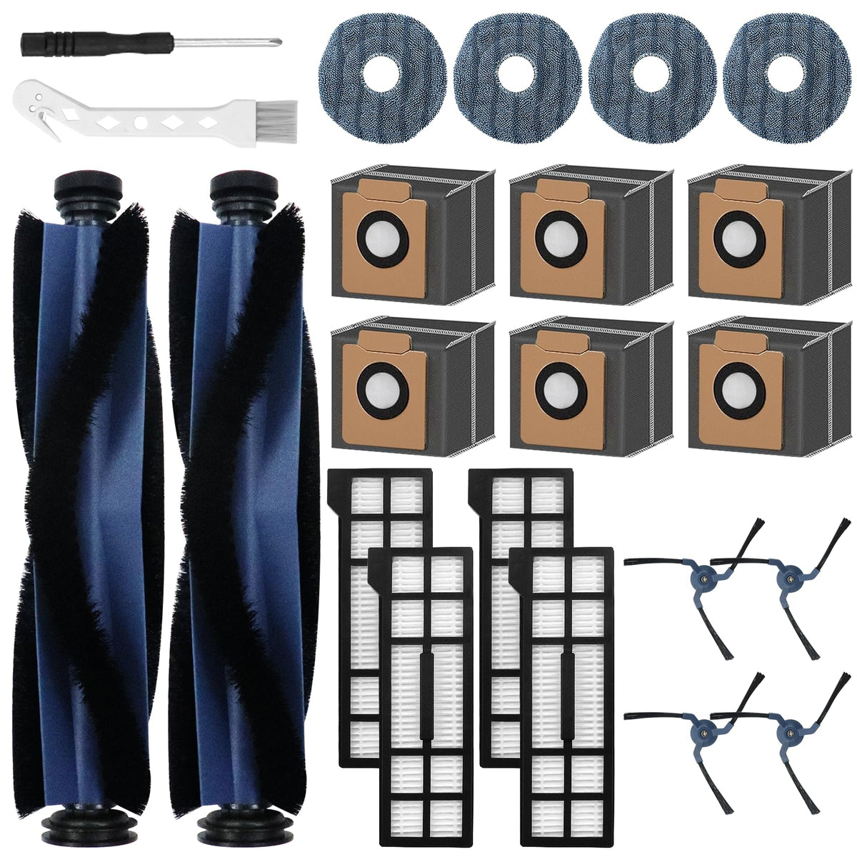 Asrhine 22 Pack Replacement Part for Eufy X10 Pro Omni Robot Vacuum
