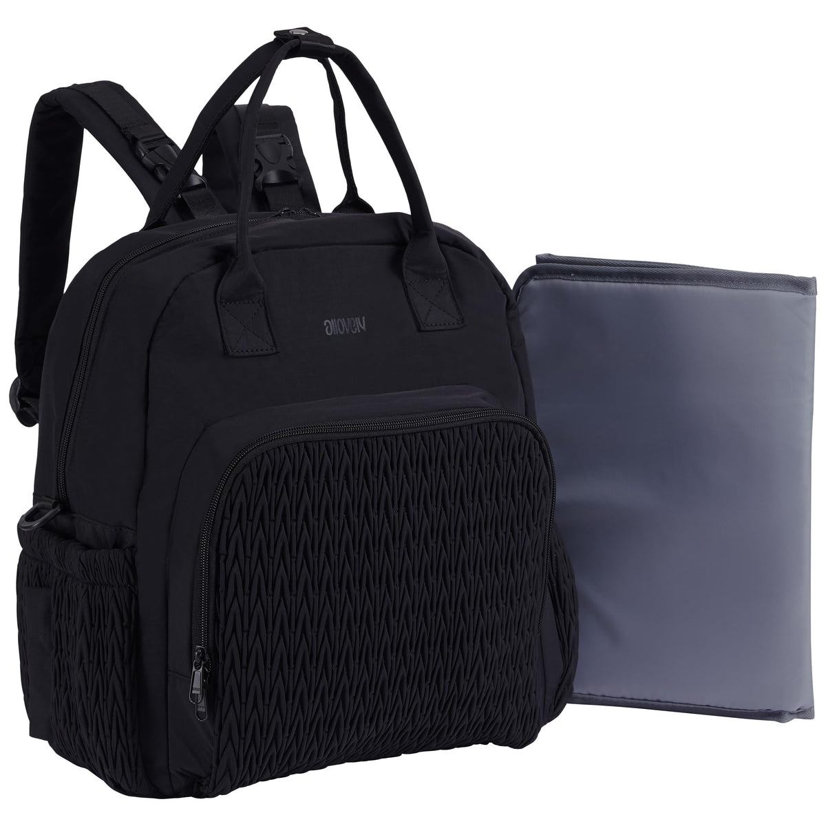 Large Capacity Diaper Bag Backpack with Insulated Pockets,Black