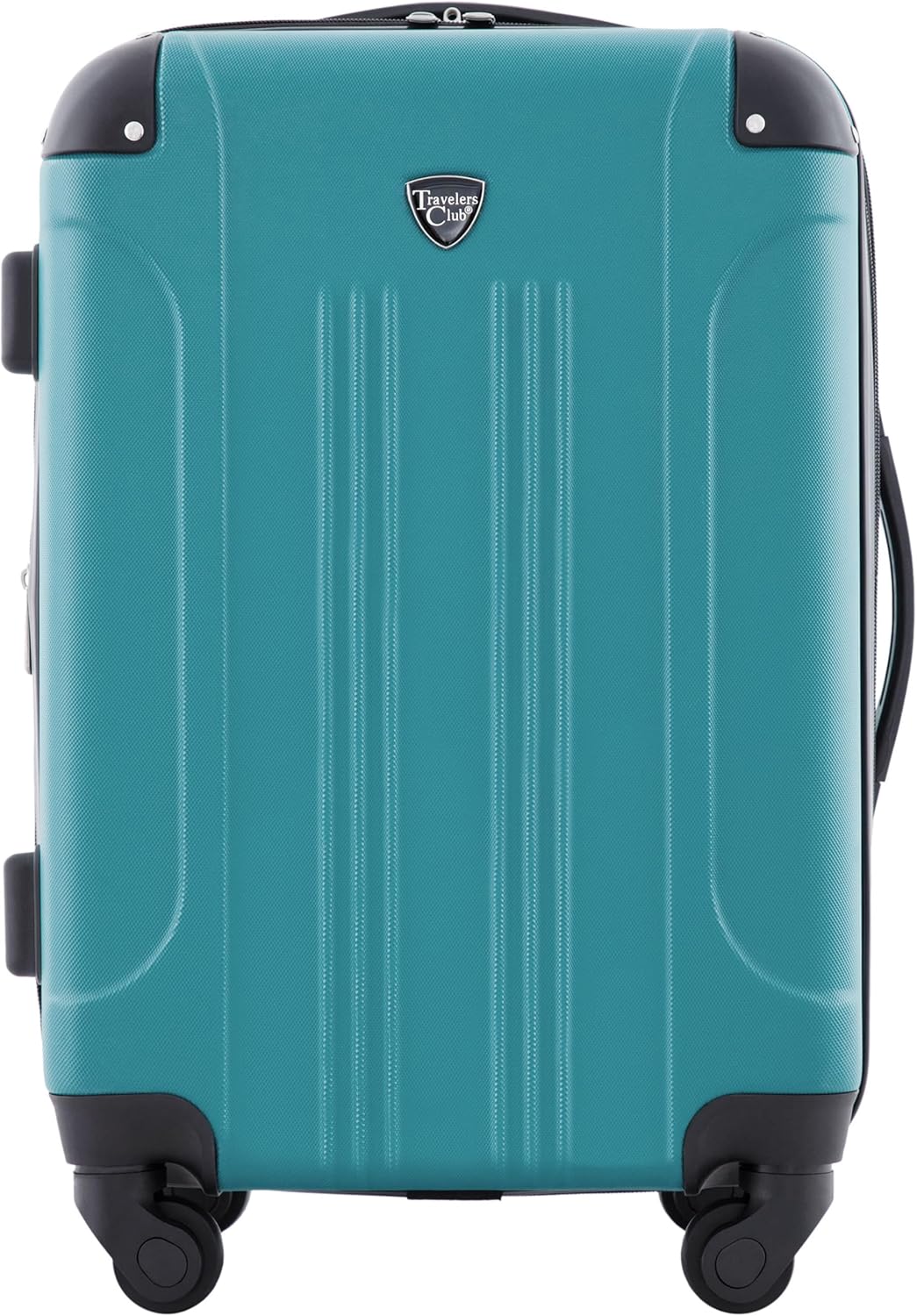 Chicago Hardside Expandable Spinner Luggage, Teal, 22" Carry-On