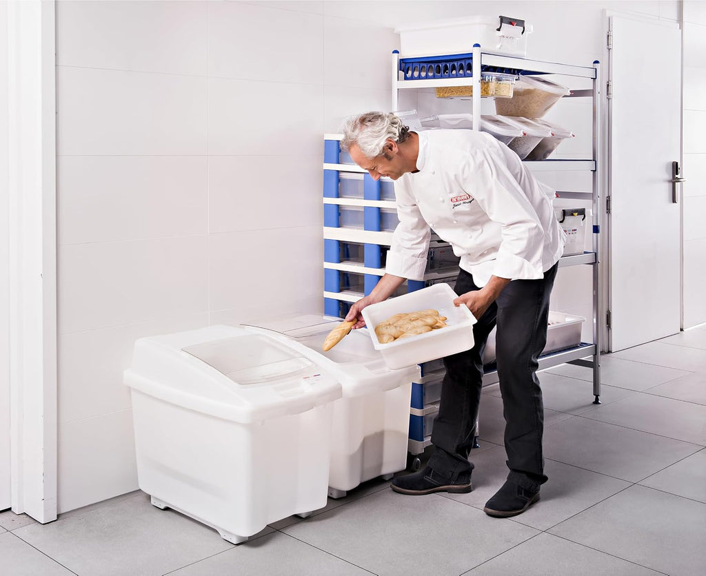 Ingredient Bin, Storage Container for Large Quantity Ingredients, Use in Commercial or Home Kitchen, 26 Gallons, 1