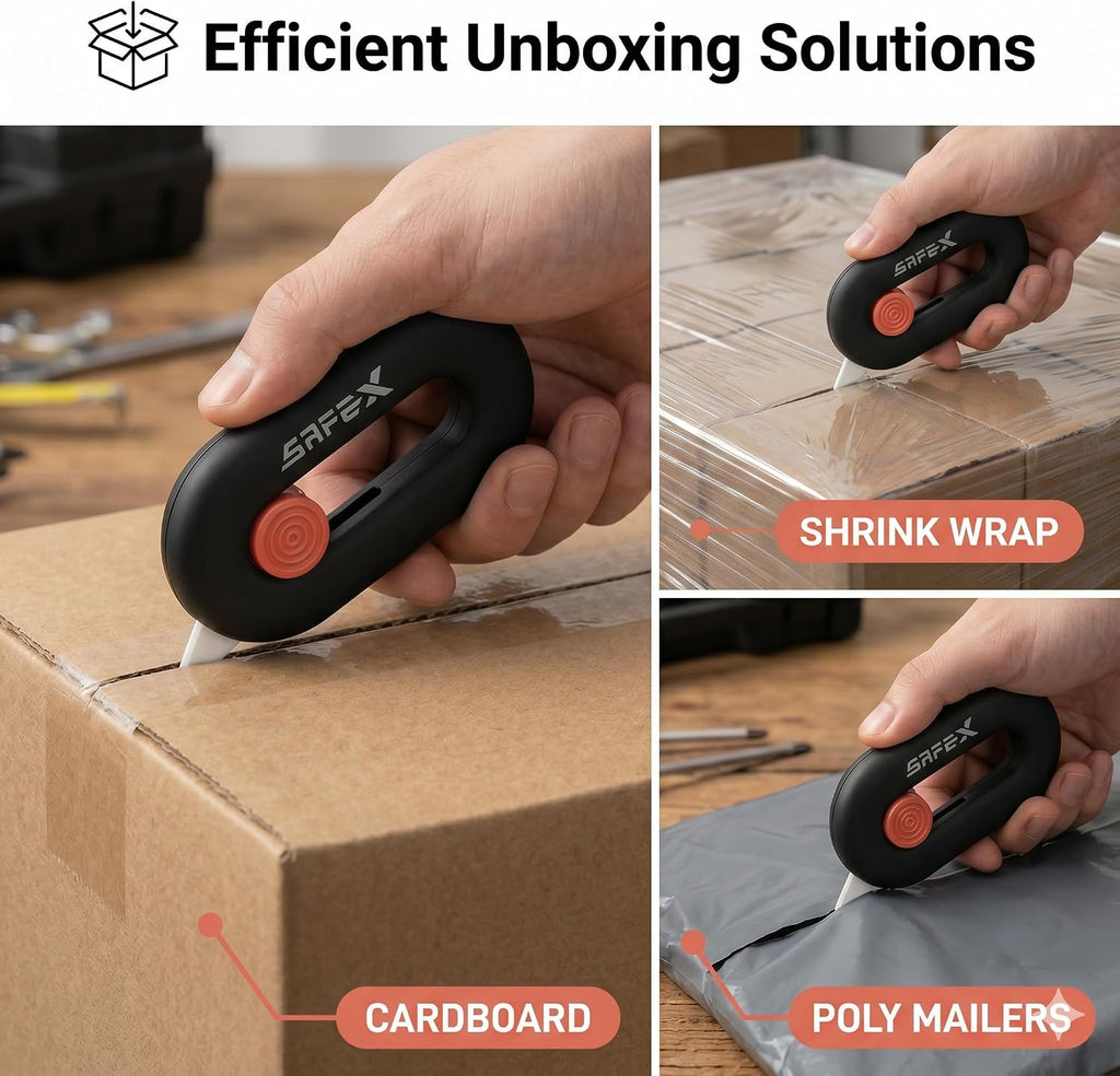 Ceramic Box Cutter Retractable Package Opener Mini Safety Magnet