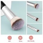 Makeup Brushes Dual-ended Foundation Brush - START MAKERS 2-in-1 Concealer Brush Face Eyebrow Eyeshadow Brush for